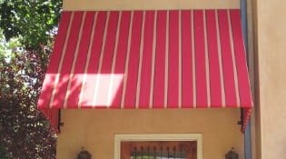 red fabric awning 5