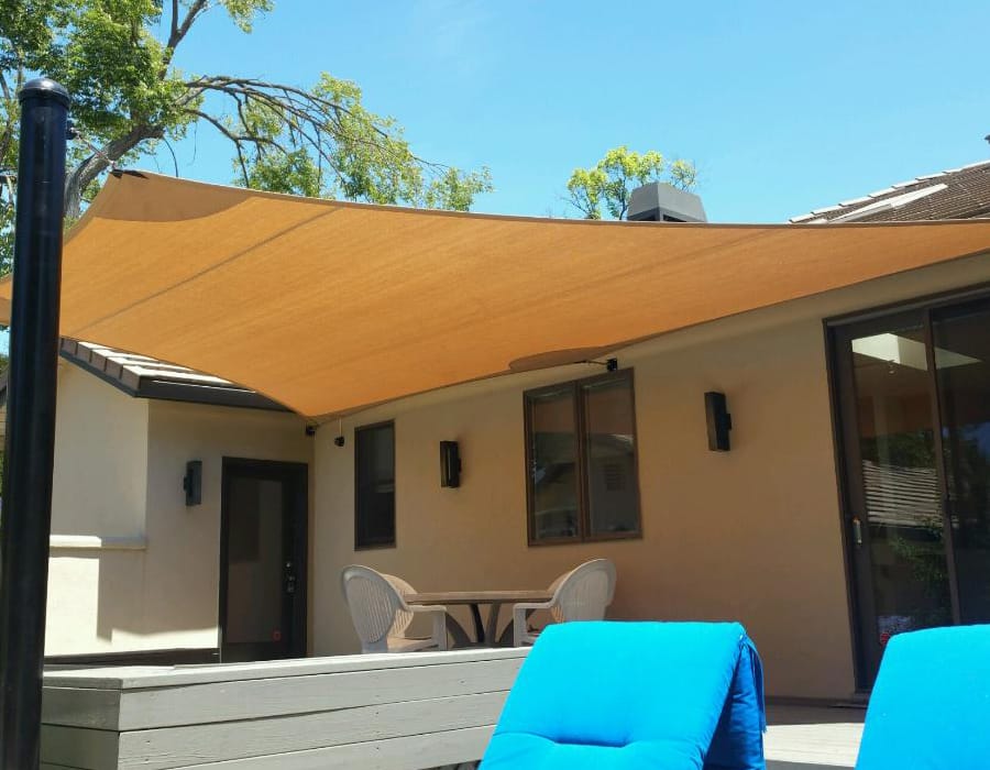 Goodwin-Cole Shade Sail installation