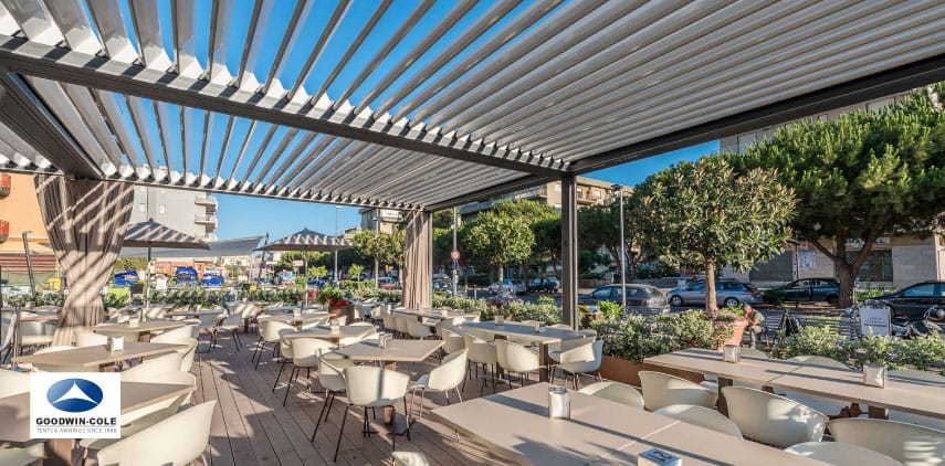 Pergola for Restaurant Outdoor Seating.