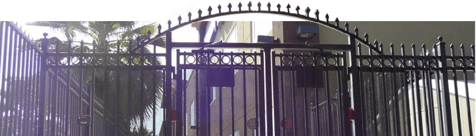 Iron Fence & Pedestrian Gate