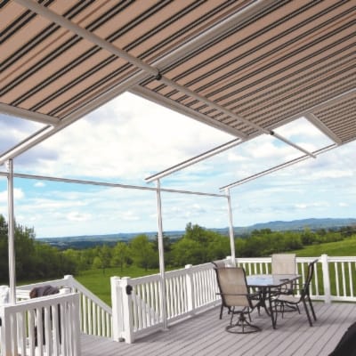 Patio Shade Screen Goodwin-Cole and KE offer the Pinnacle One model horizontal patio shade.