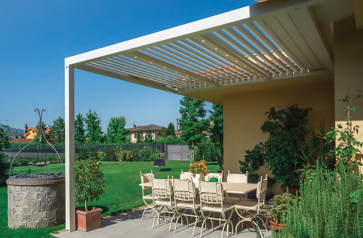 Outdoor Greatroom Company Tuscany Pergola with Wood Beams - Hearth and Home  Distributors of Utah, LLC.