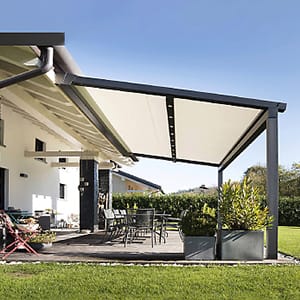 pergola with retractable awning