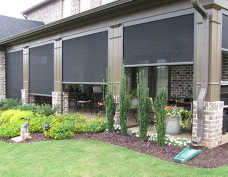 Residential Outdoor Roller Shades Expert Installation Repair - Patio Roller Shades Outdoor
