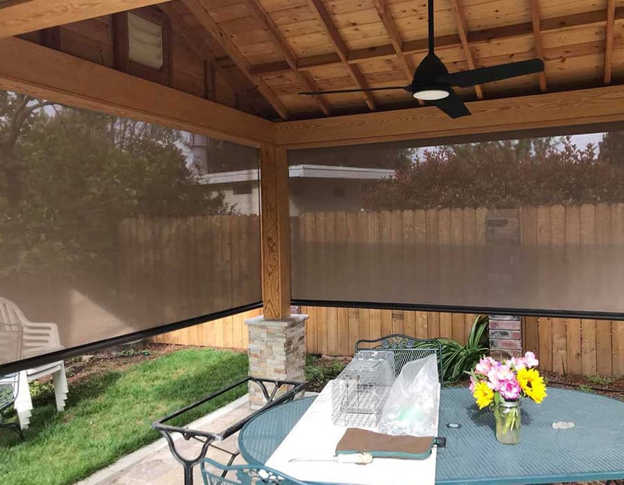 Residential Outdoor Roller Shades Expert Installation & Repair